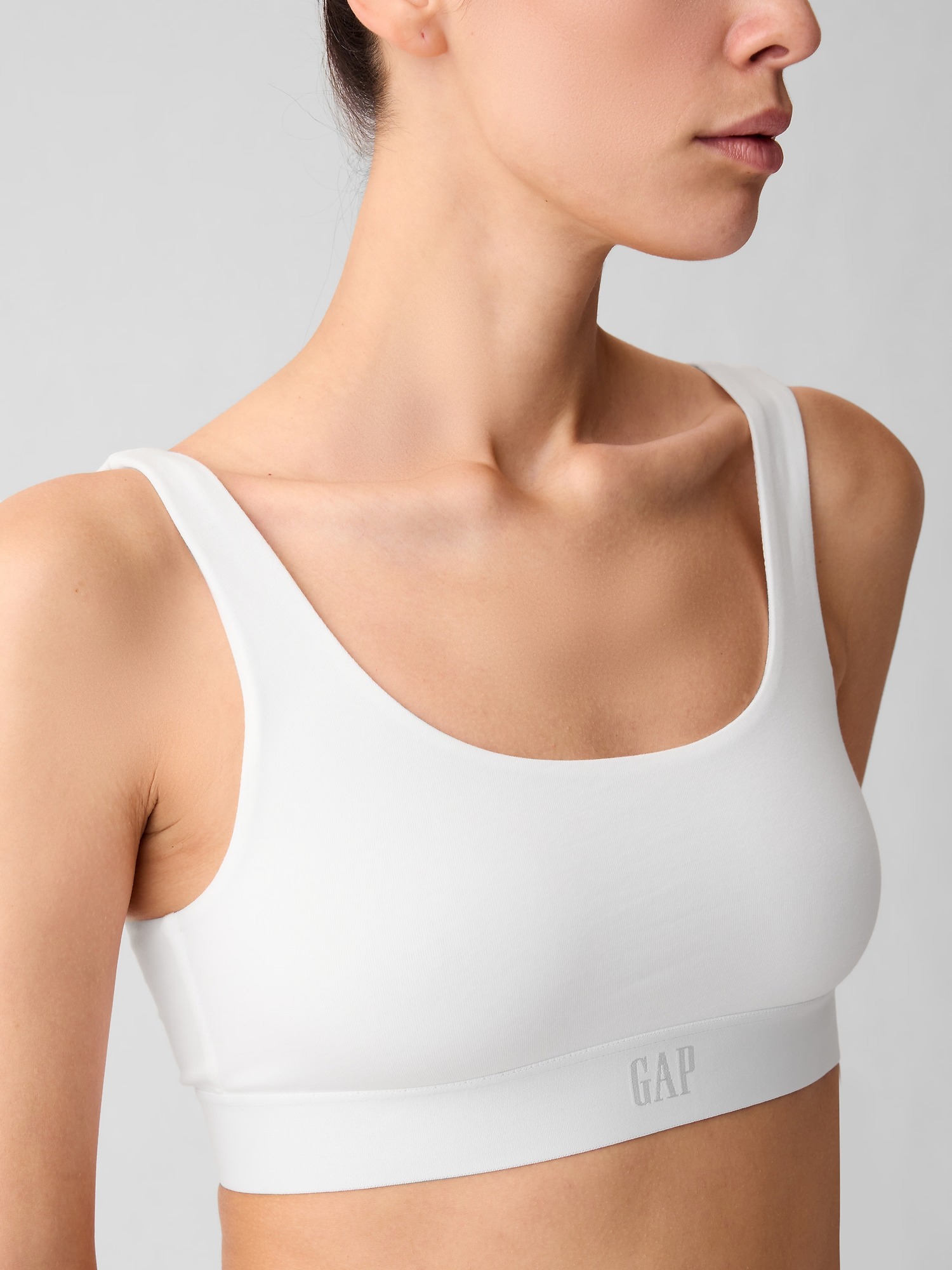 Organic stretch cotton gap logo sapphire