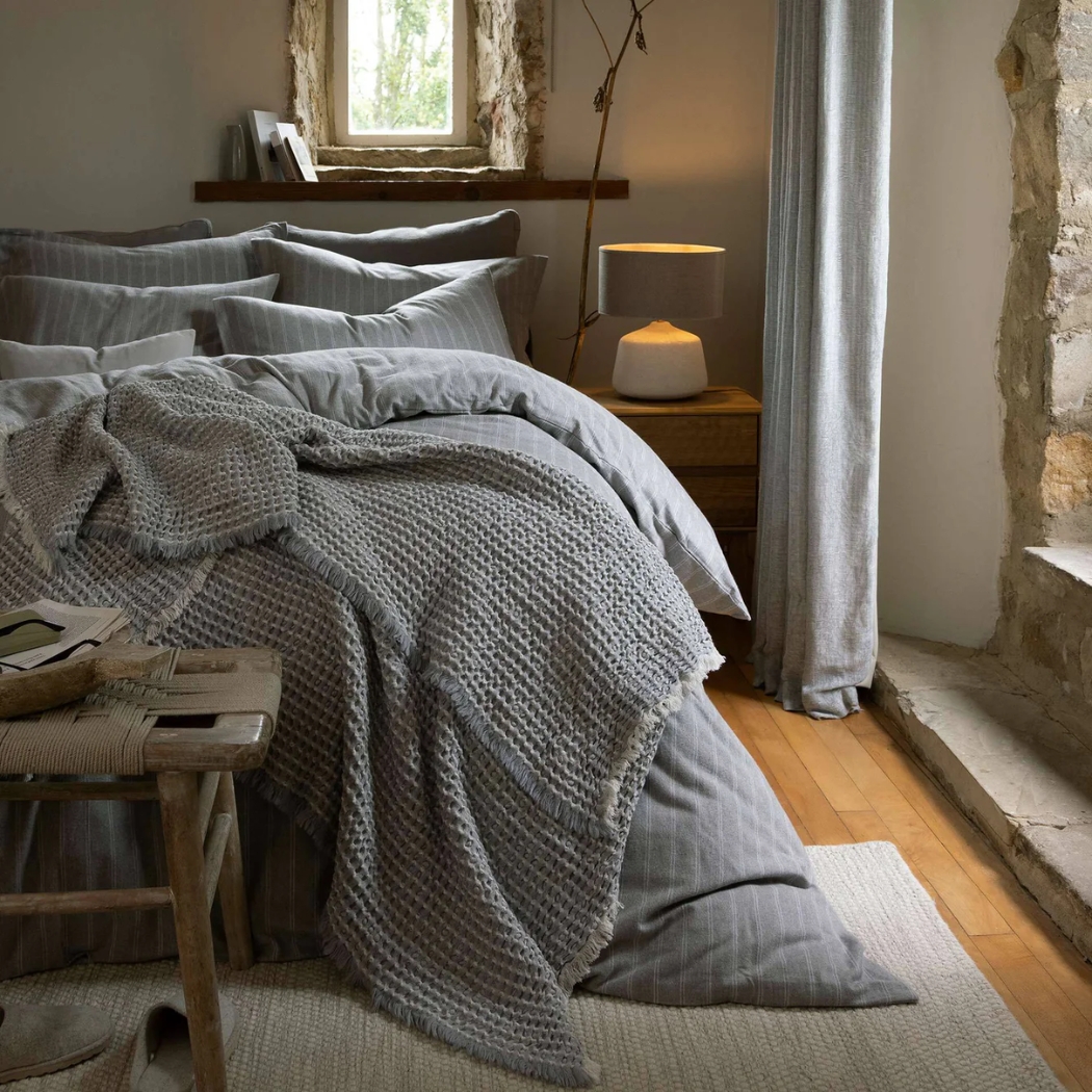 Christy, Flannel Stripe Duvet Set