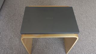 The Honor MagicBook 16 from a top-down view