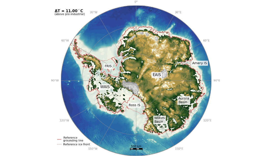 When was the last time Antarctica was ice free?