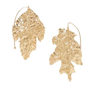 Jil Sander leaf earrings