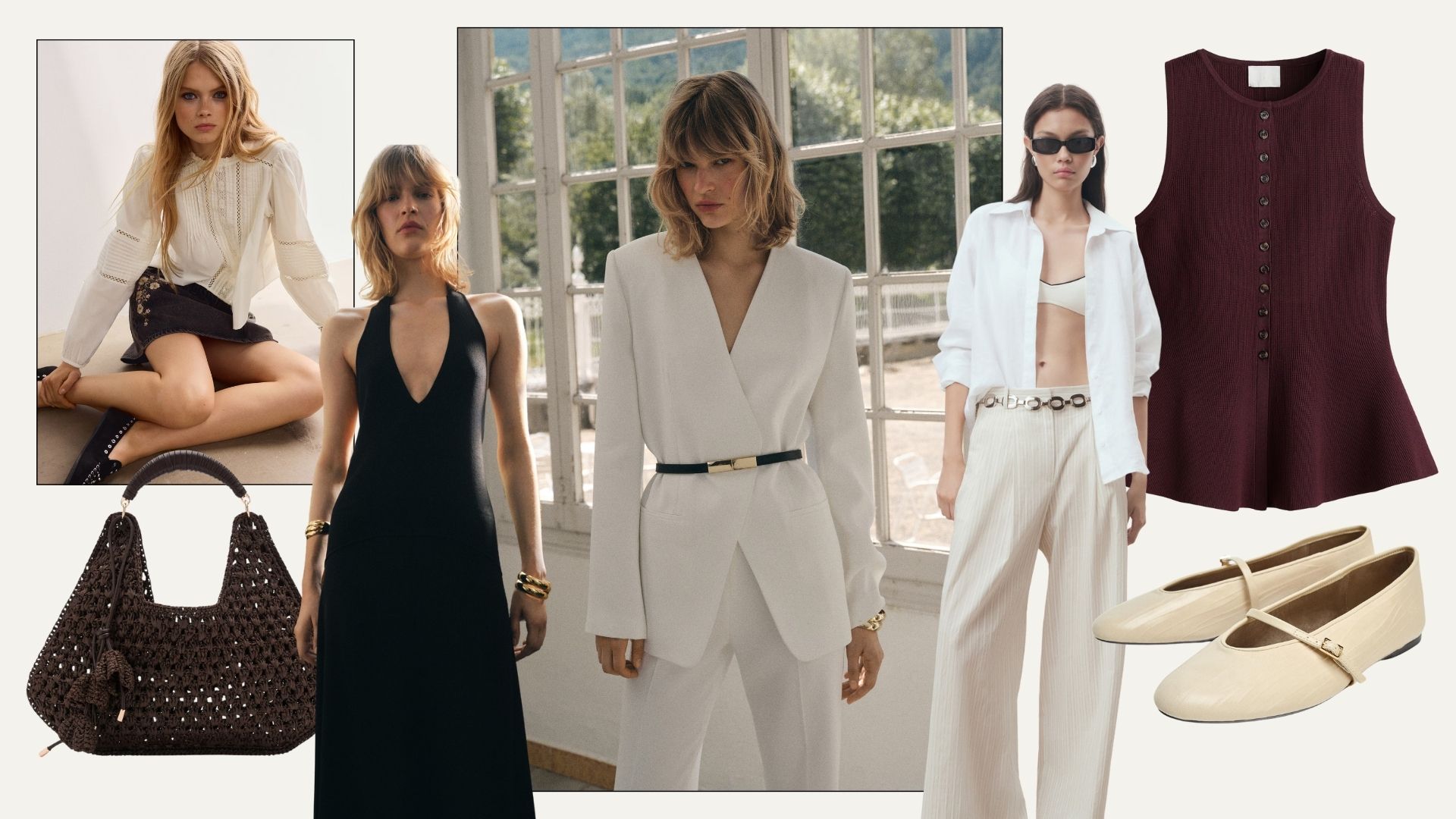 Expensive looking H&M, Mango, Zara.