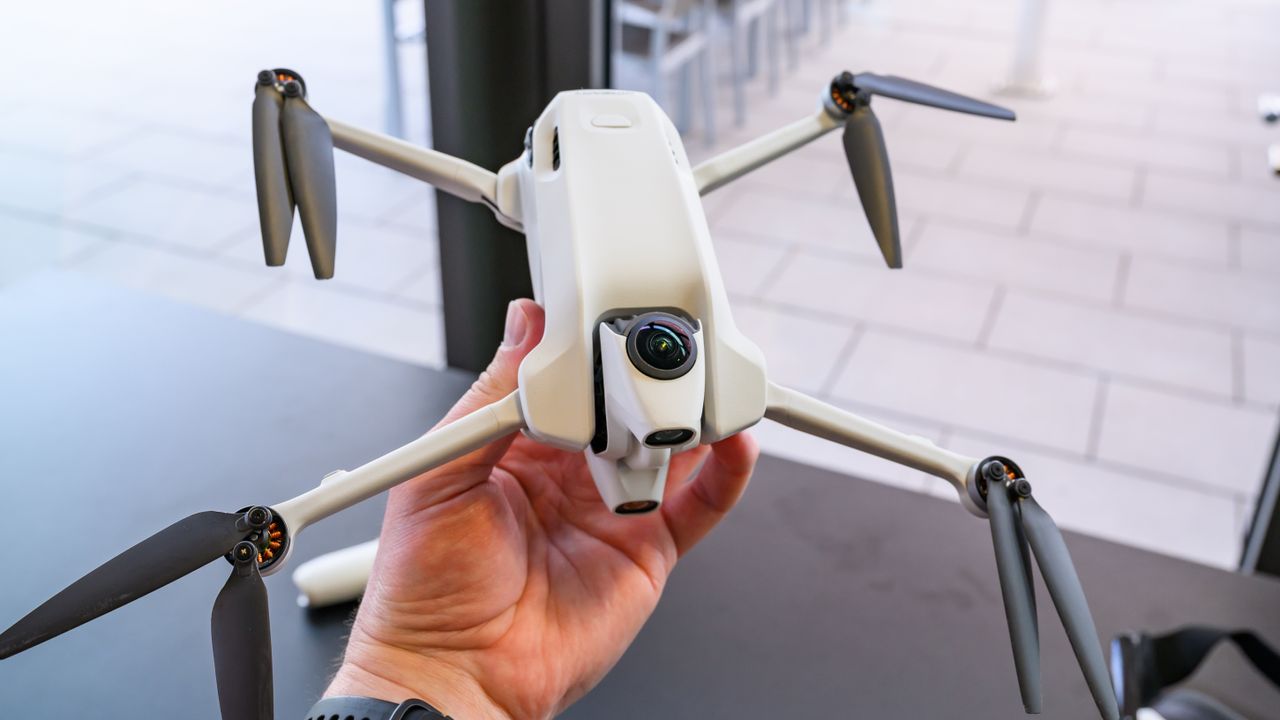 The Antigravity A1 in hand.