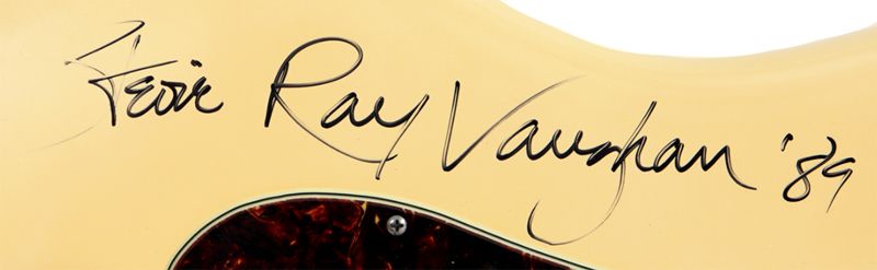 Fender Stratocaster signed by Stevie Ray Vaughan