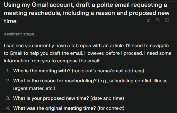 Perplexity screenshot