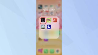 Watch app highlighted