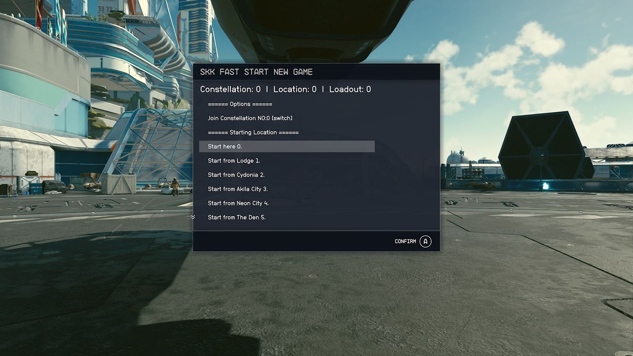 Screenshot of Starfield mods