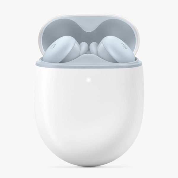 Google Pixel Buds Series A blue hue renders