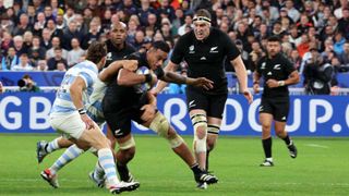 New Zealand vs. Argentina in a Rugby World Cup semifinal. 