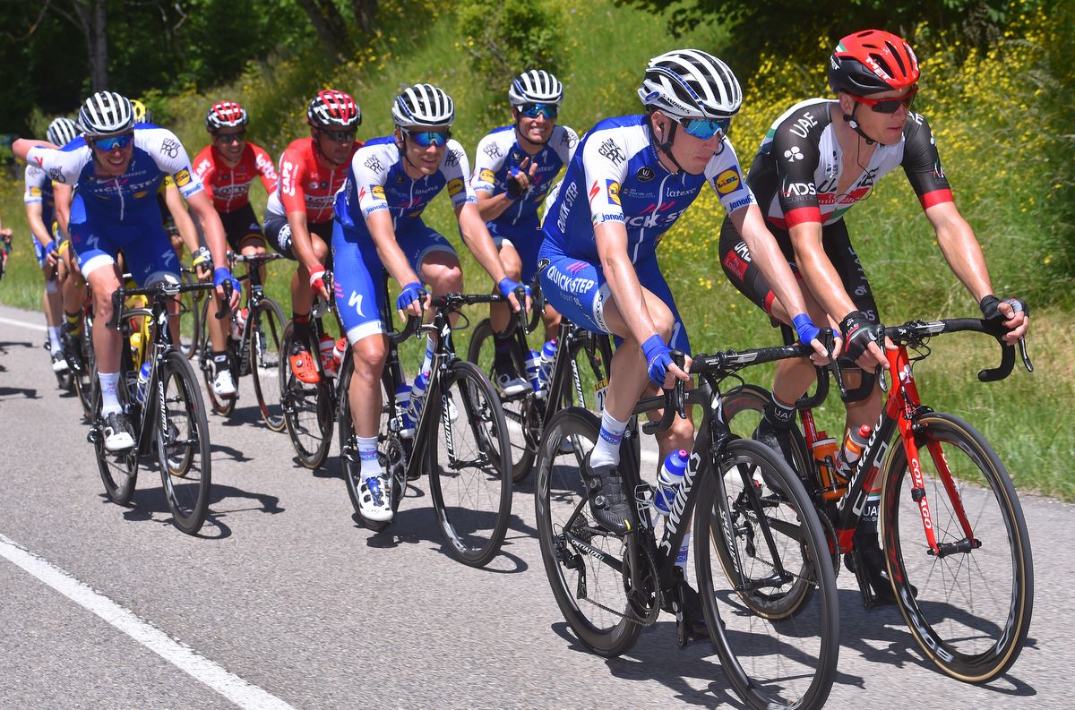 Ben Swift in the day's breakaway