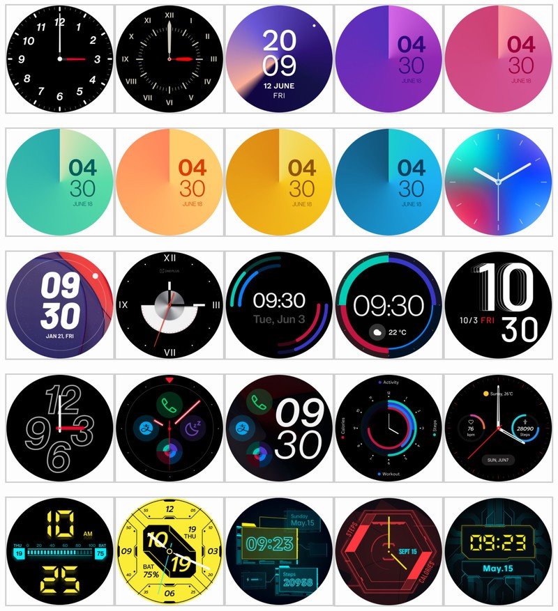 Watch faces for the OnePlus Band and Watch uncovered from health app ...