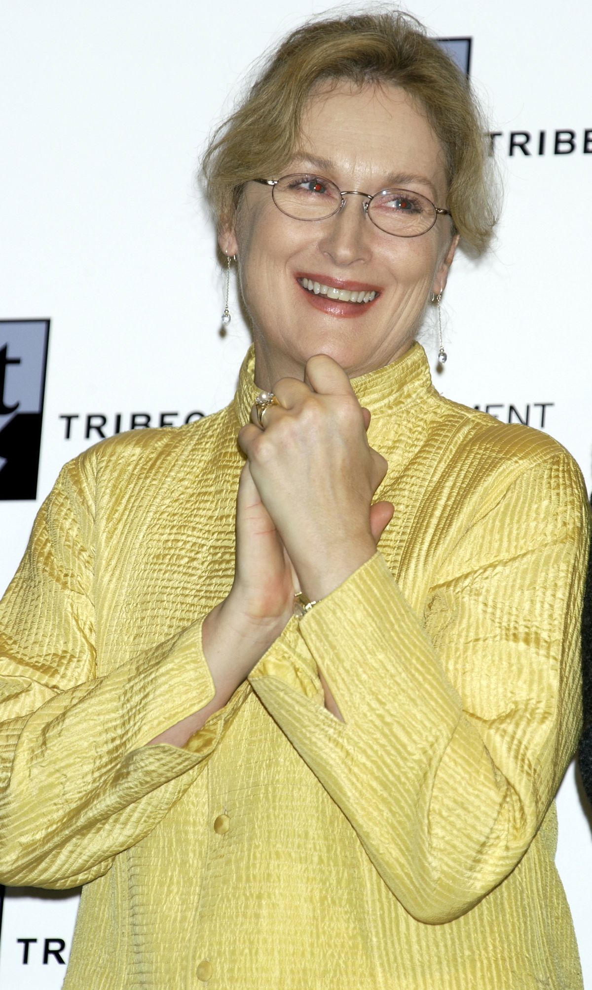 Meryl Streep during Press Conference Announcing the Creation of the Tribecca Film Festival in 2001