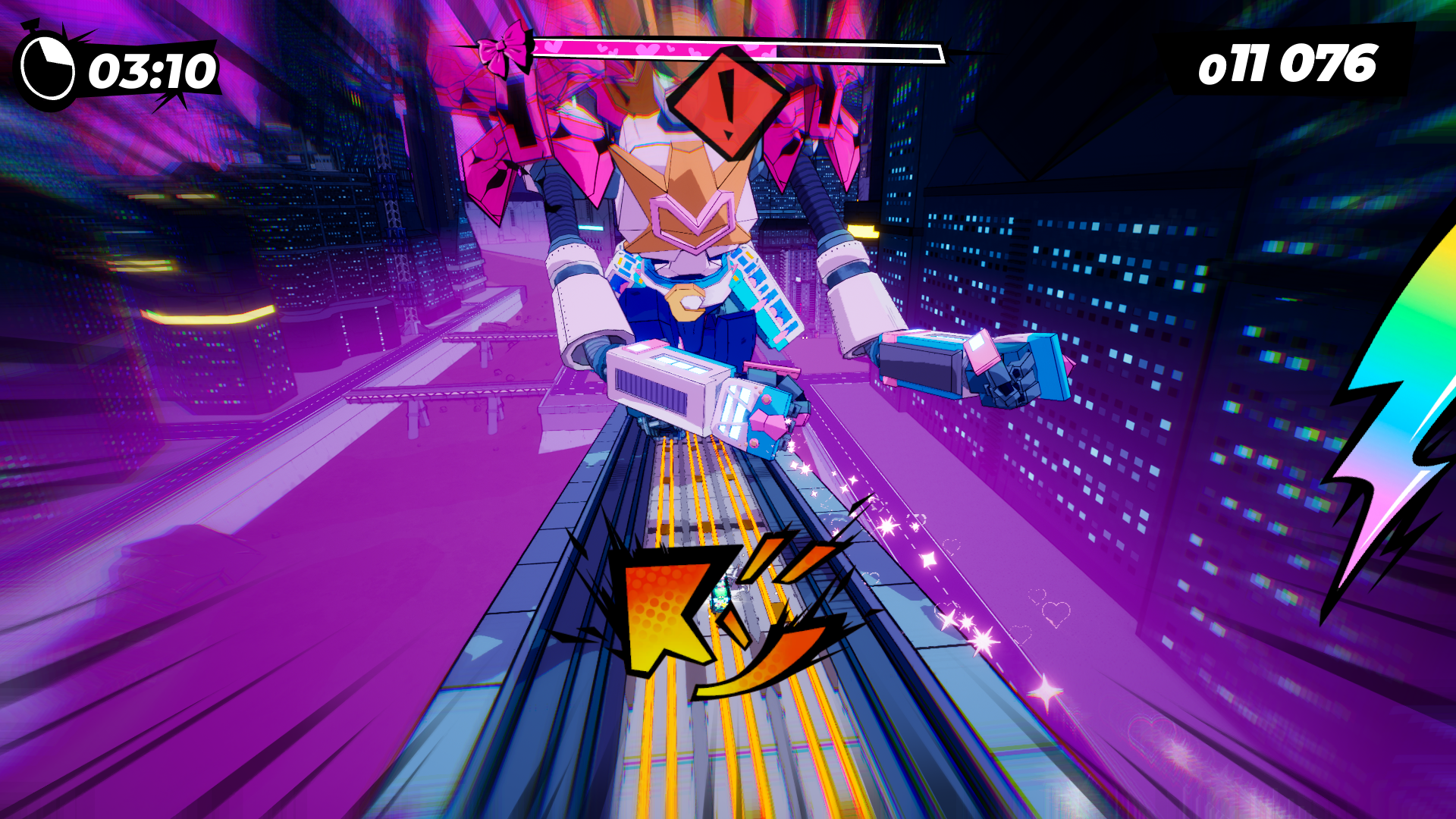 Denshattack, train arcade action game