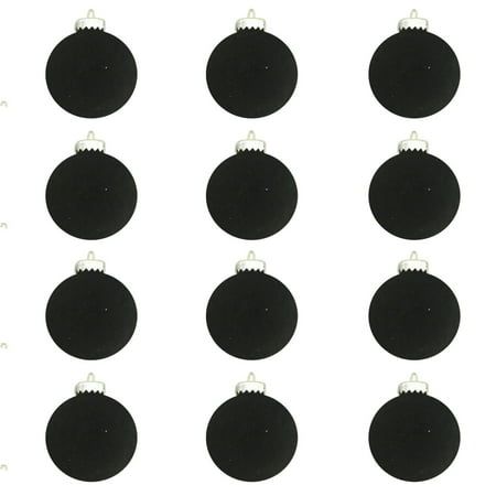 Black Christmas Ornaments Set of 12