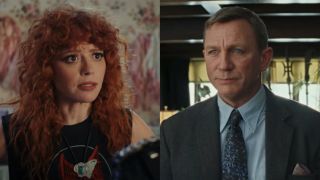 Natasha Lyonne in Poker Face Season 2 trailer and Daniel Craig as Benoit Blanc in Knives Out