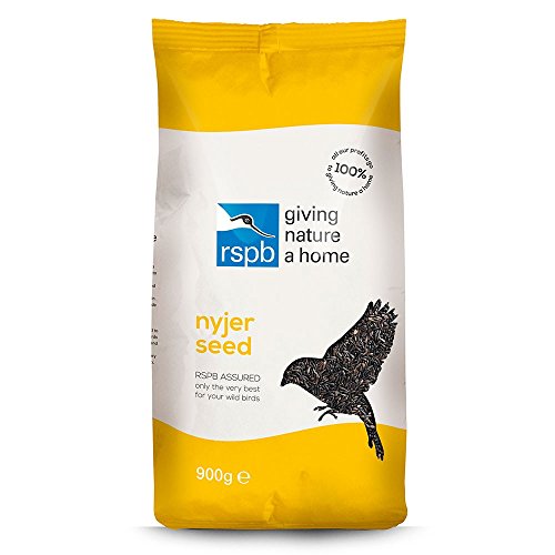 Rspb Nyjer Seed Wild Bird Food 900 Grams, Ideally Used in a Hanging Nyjer Bird Feeder, Niger Seed, Supporting the Rspb, Can Attract Goldfinches, Greenfinches &amp;amp; Siskins