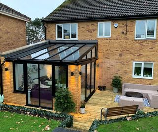 small lean-to conservatory to modern house
