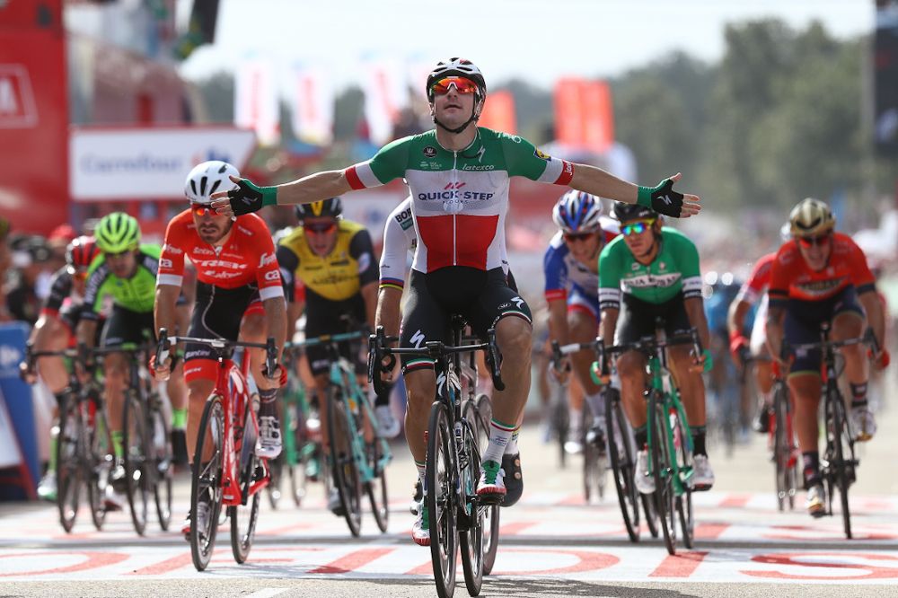 Elia Viviani (Quick-Step Floors) wins stage 10 at the 2018 Vuelta a Espana