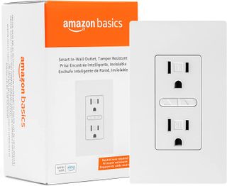 Amazon Basics Smart In-Wall Outlet with 2 Individually Controlled Outlets