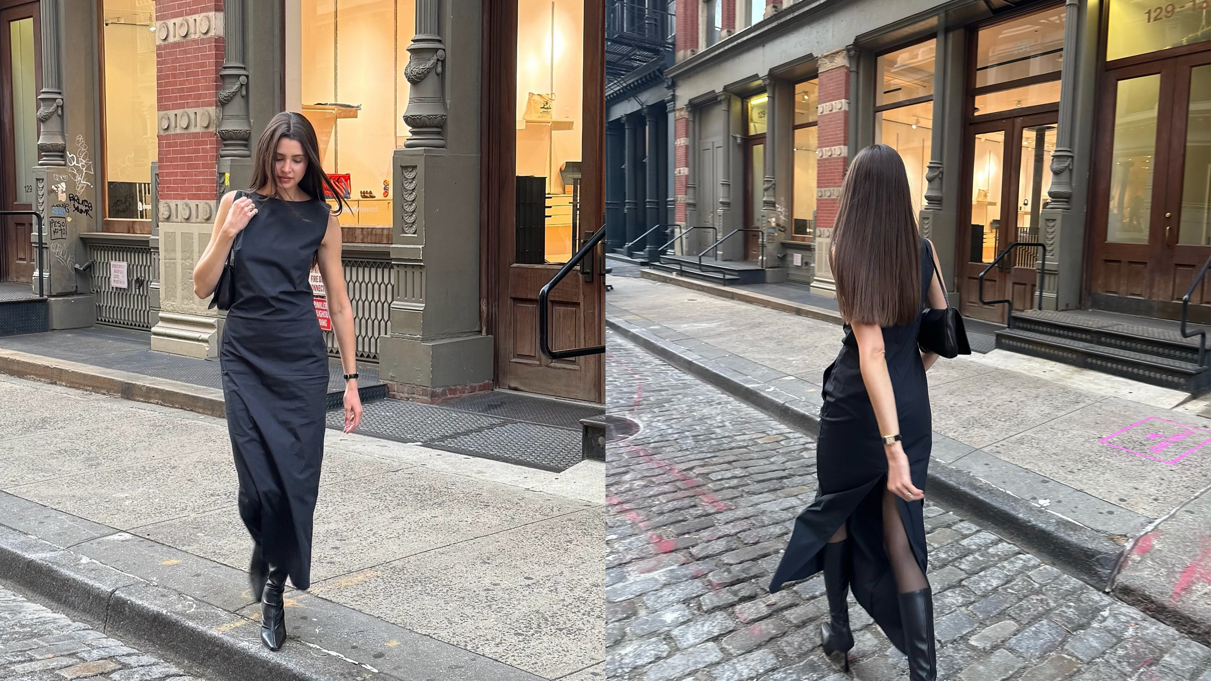 Anna Porte wearing elevated basics.
