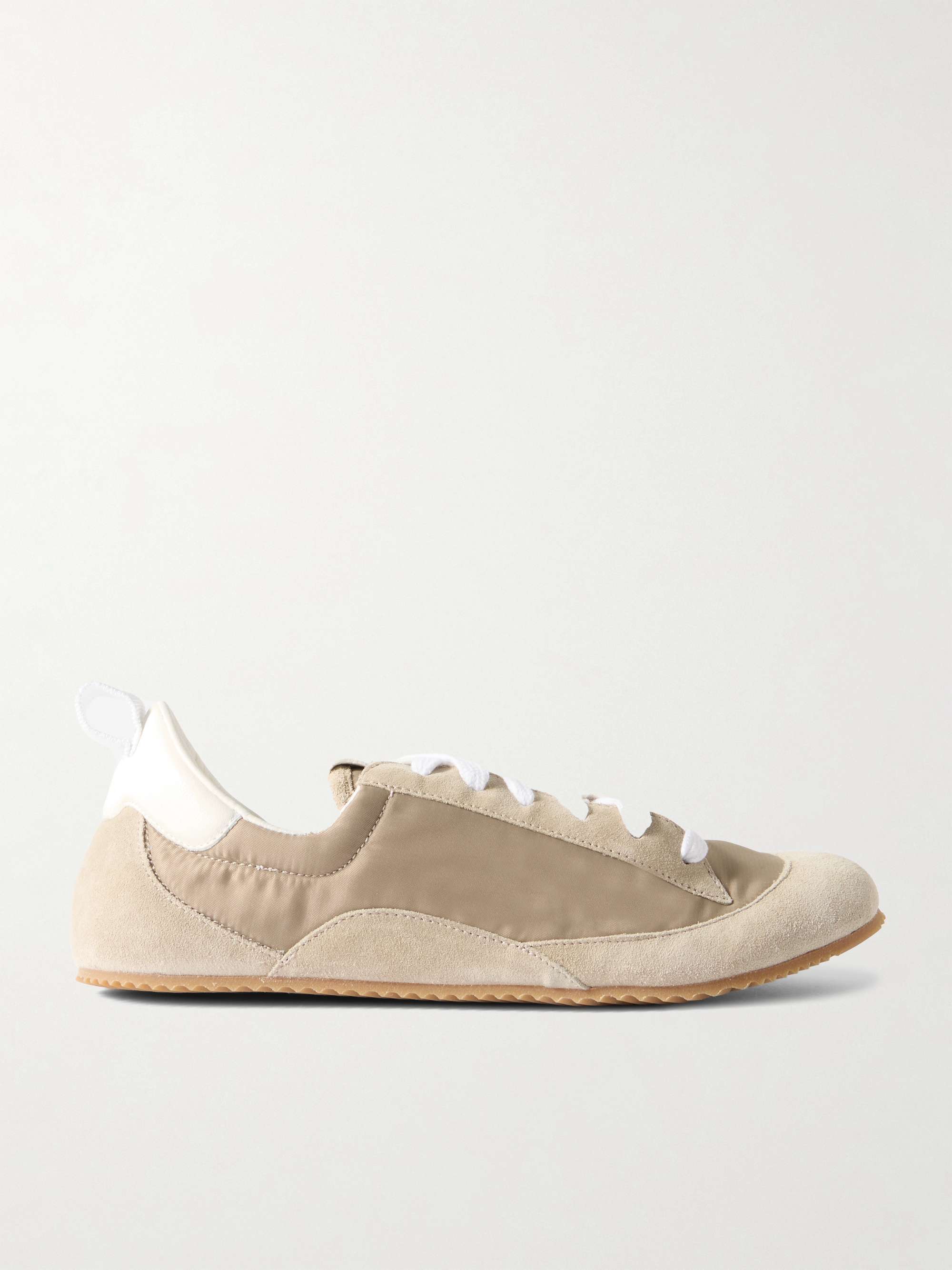 Sacchetto Leather and Suede-Trimmed Shell Sneakers