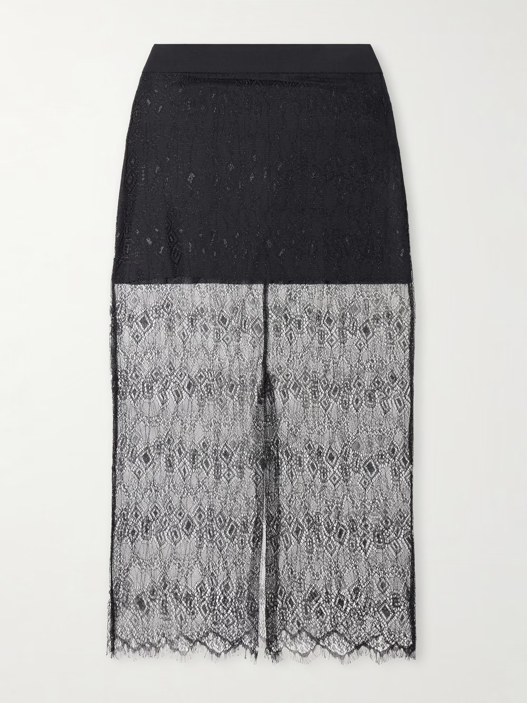 Frankie Shop, Alrose Metallic Lace Midi Skirt