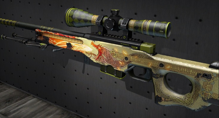 Pistola AWP Dragon Lore CSGO