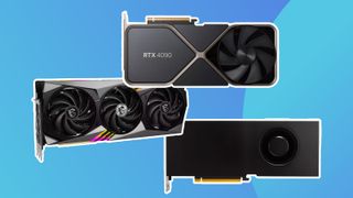 best graphics cards; three black graphics cards