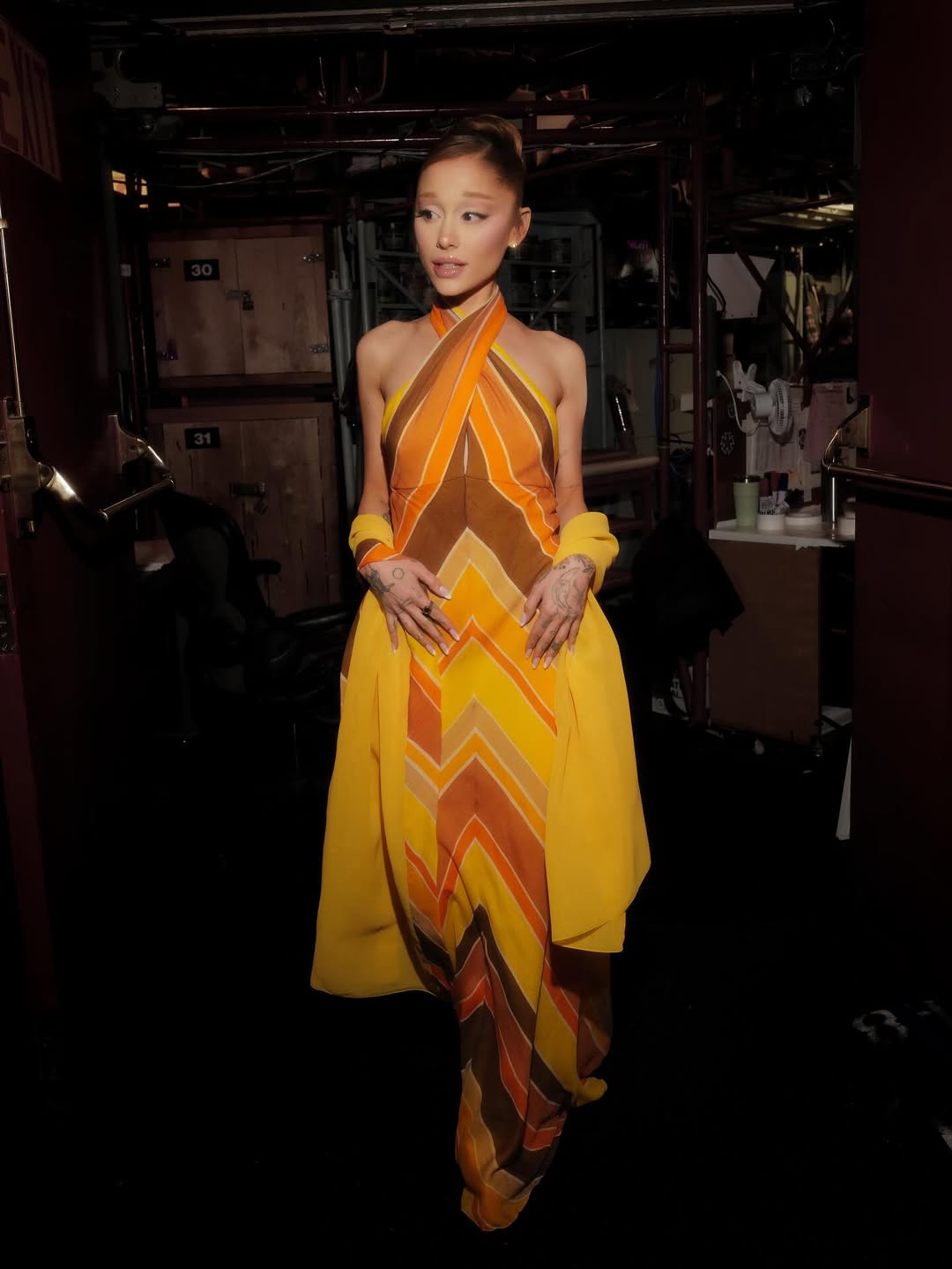 Ariana Grande filmed SNL promos in a vintage Bob Mackie gown originally worn by Carol Burnett