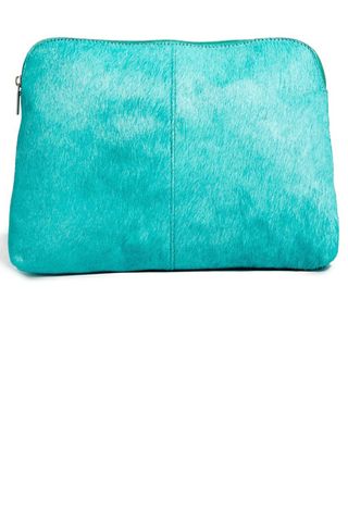 Asos Leather Clutch Bag In Pony And Soft Construction, £30