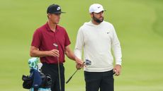 Ted Scott and Scottie Scheffler before the 2024 PGA Championship at Valhalla