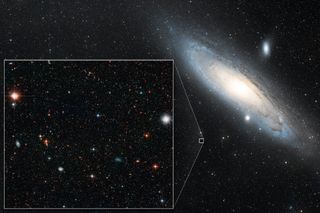Halo of Andromeda Galaxy Used to Measure Its Drift Across Space