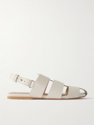 Fisherman Embossed Leather Sandals