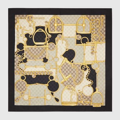 Printed Silk Carré