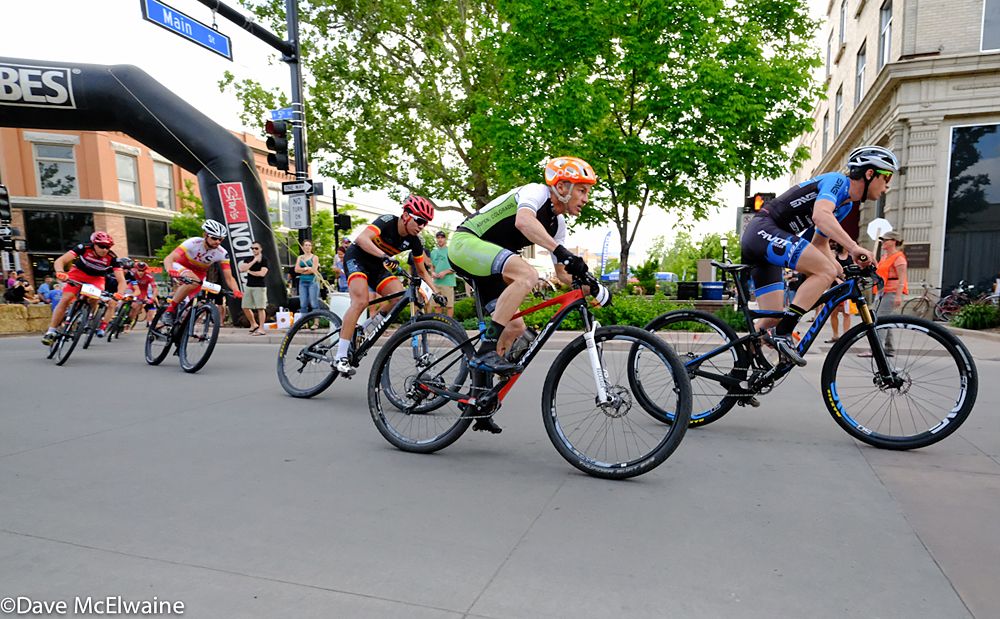 Many riders raced on their full-suspension bikes that they would use in Sunday&rsquo;s Off-Road event, but many traded their knobby tires for semi-slicks