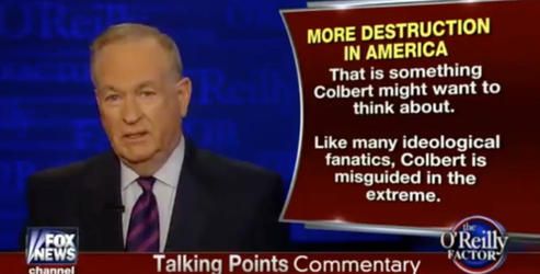 Bill O&amp;#039;Reilly has some choice words for Stephen Colbert