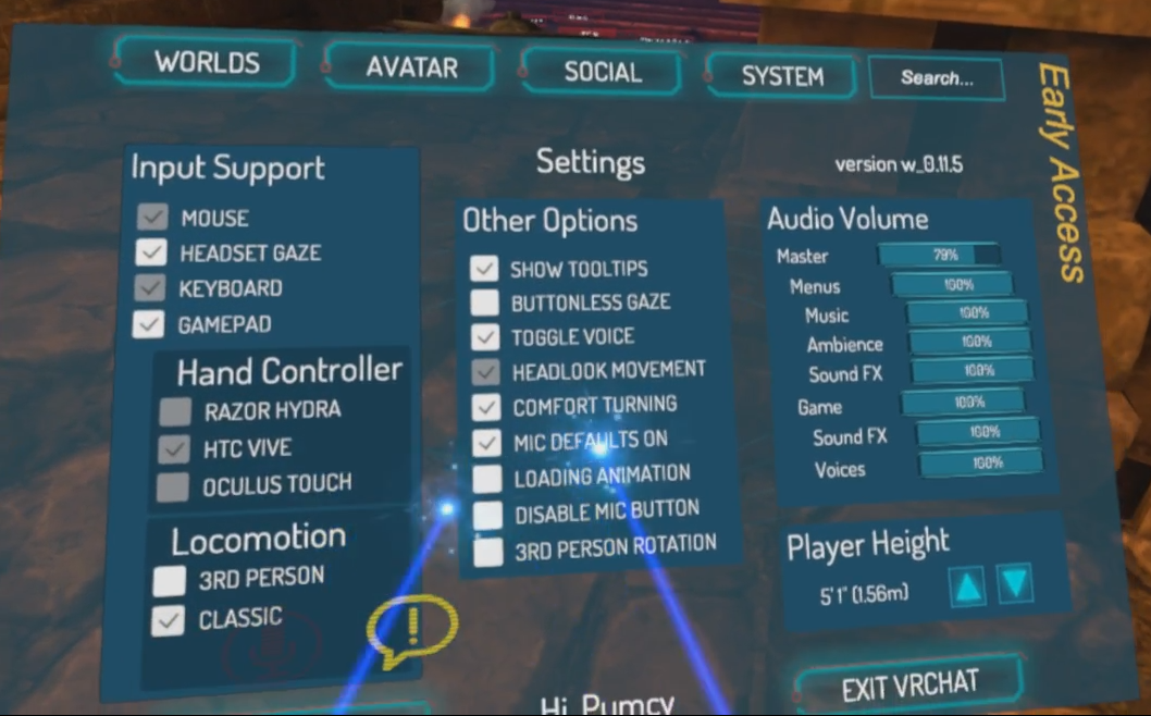 vrchat oculus touch controls