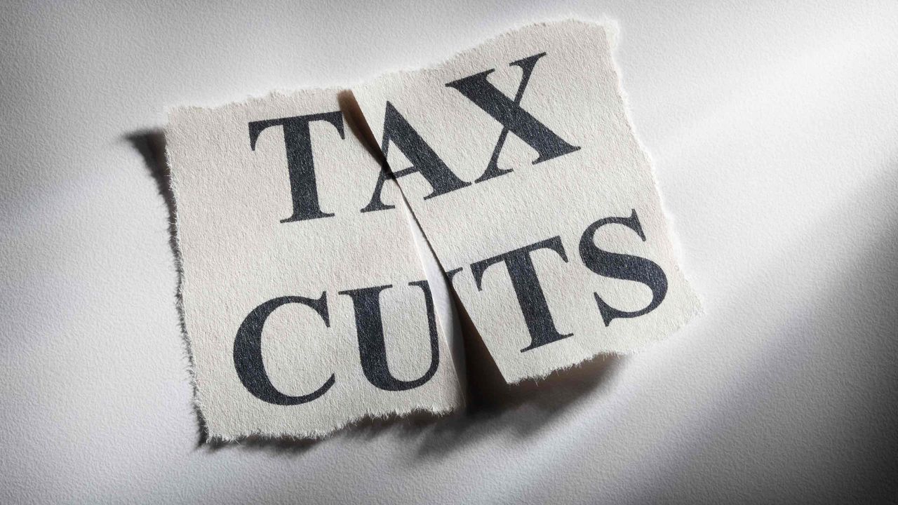 picture of &amp;quot;tax cuts&amp;quot; written on a torn piece of paper