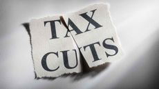 picture of "tax cuts" written on a torn piece of paper