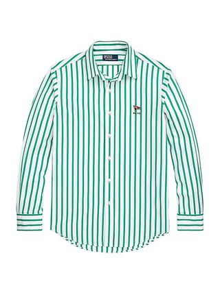 Striped Long-Sleeve Sport Shirt