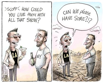 Editorial cartoon U.S. California drought environment