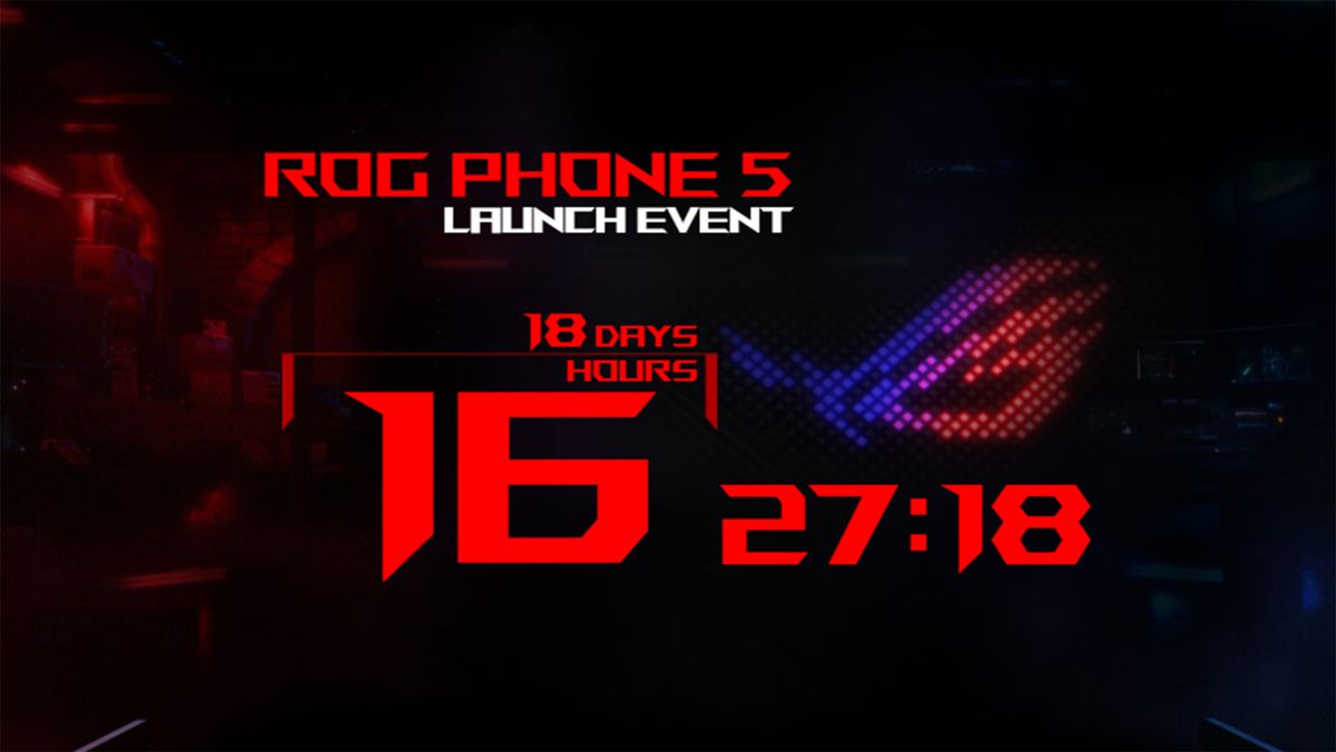 Asus ROG Phone 5 countdown