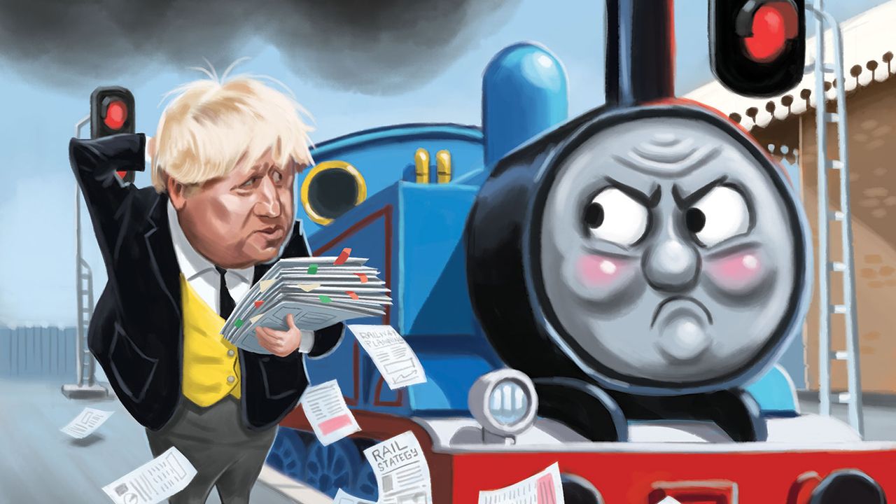 MoneyWeek cover illustration - HS2