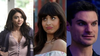 Sarah Hyland, Jameela Jamil, Flula Borg, who are going to be in the new Pitch Perfect TV series.