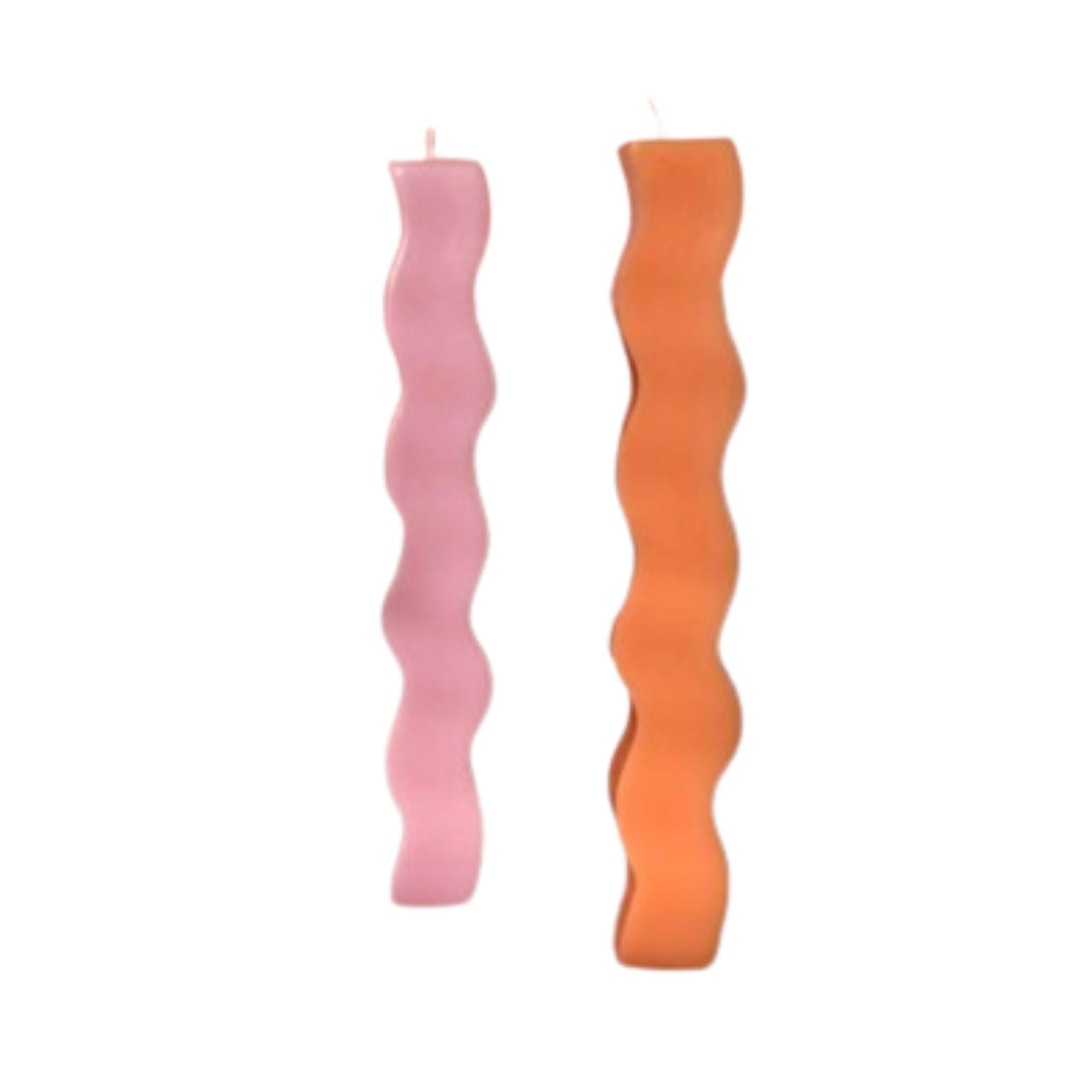 Wavy soy wax candle