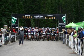 At the start of stage one of the Breck Epic.