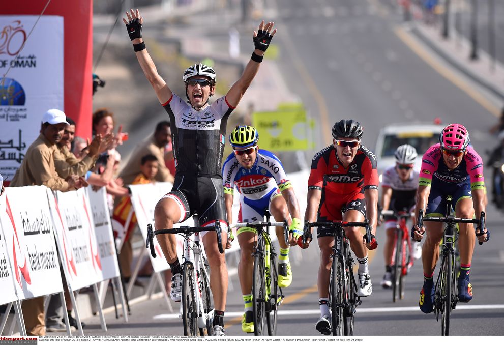 Fabian Cancellara (Trek Factory Racing) wins stage 2 of the Tour of Oman 2015