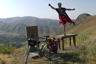 Super Cycling Man Will Hodson in Armenia
