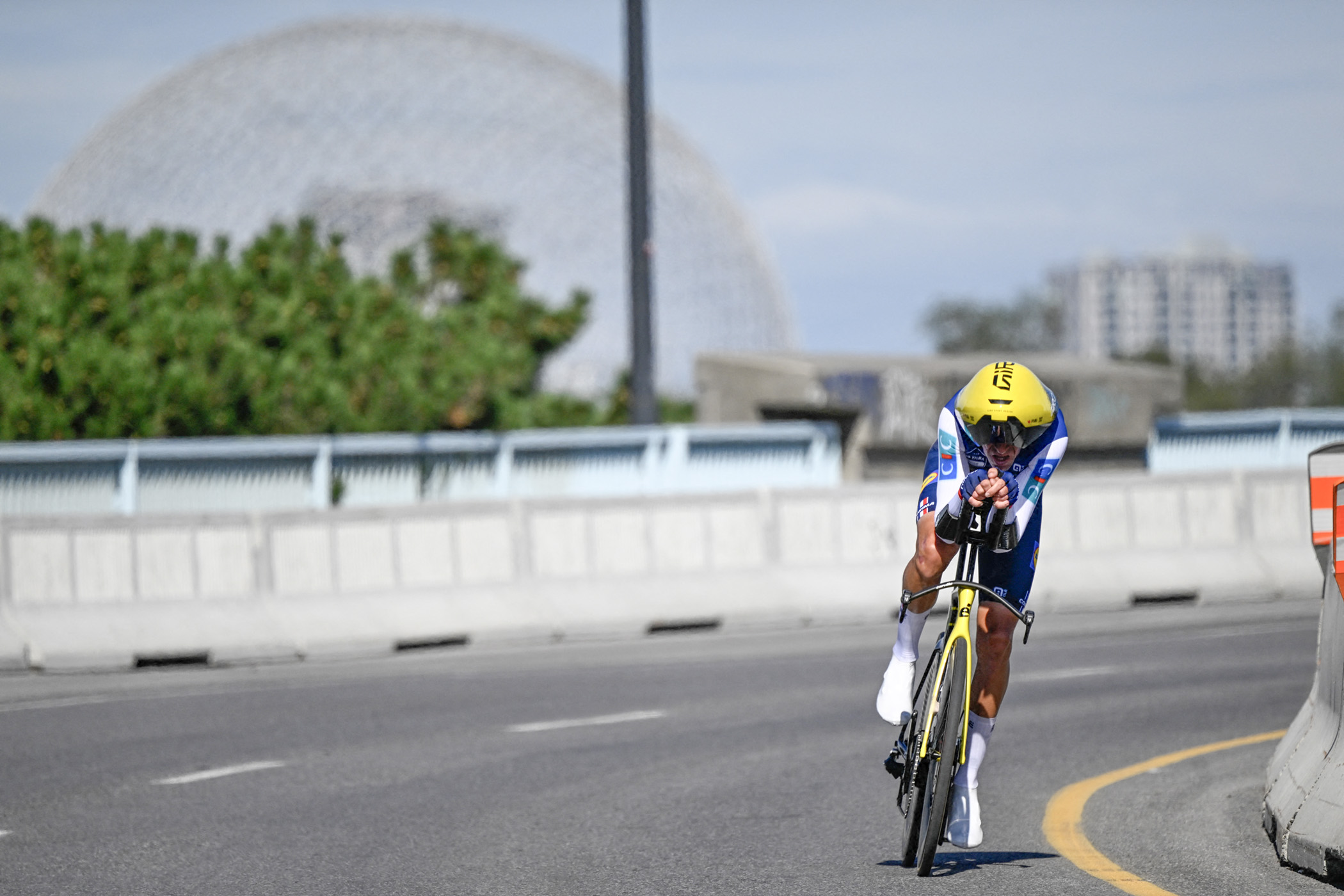 France's Bruno Armirail competes in the Men's Elite individual time trial during 2026 Union Cycliste Internationale (UCI) Road World Championships in Montreal, Quebec, on September 20, 2026. (Photo by Andrej Ivanov / AFP via Getty Images)