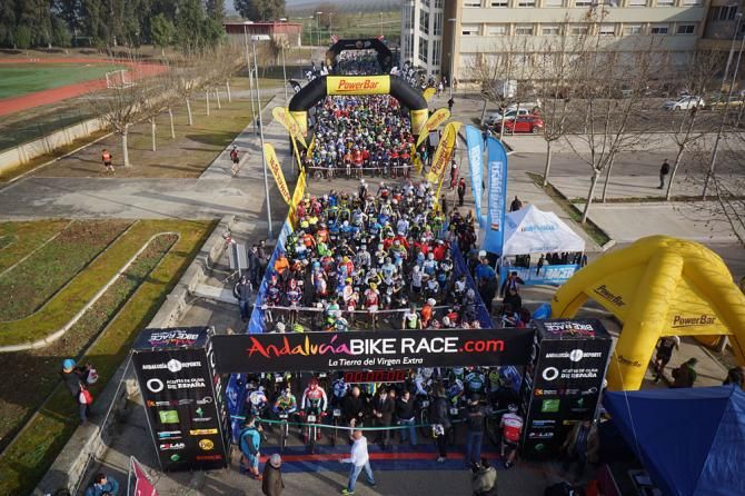 The start of stage 4 of the Andalucia Bike Race